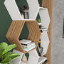 Hanah Home Artemis - Blanco y Nogal